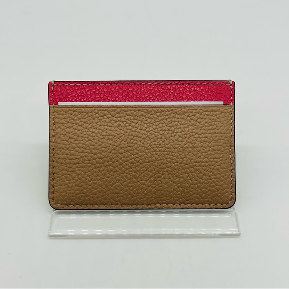 Coach Taupe Multi Color Card Case - Picture 3 of 14
